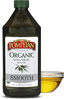Pompeian USDA Organic Smooth Extra Virgin Olive Oil, Contains Polyphenol...