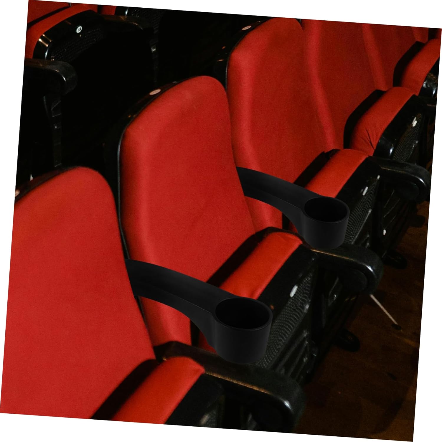 Office Chair Replacement Arms Sturdy Plastic Armrests Cup Holder Easy Install Armrests