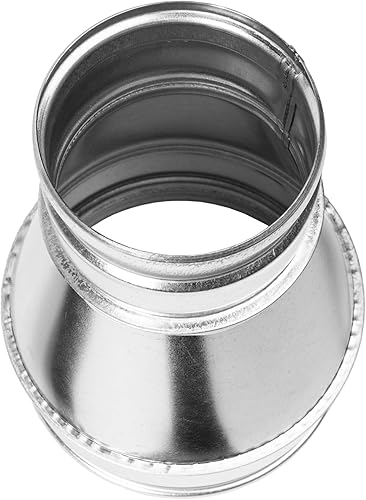 Miniatura 4 de Vent Systems Reductor de conducto de acero galvanizado de 6" a 4" pulgadas - Adaptador de ventilación - Tubo de montaje - Conector, aumentador,