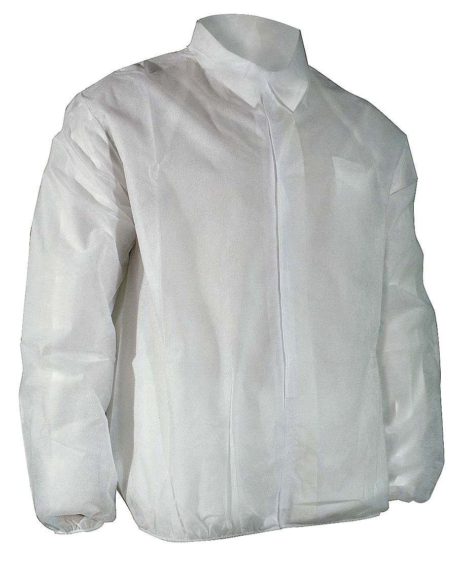 Cellucap / Melco - 6512EWHLXXXXX - Disposable Lab Jacket, White, 5XL, PK 50