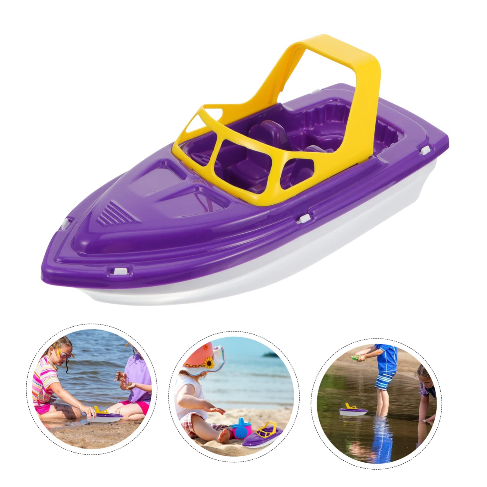 POPETPOP 3 Piezas Juguetes de Baño para Barco de de Plástico de Baño Divertido para Ducha y Acuático Regalo para Bebés