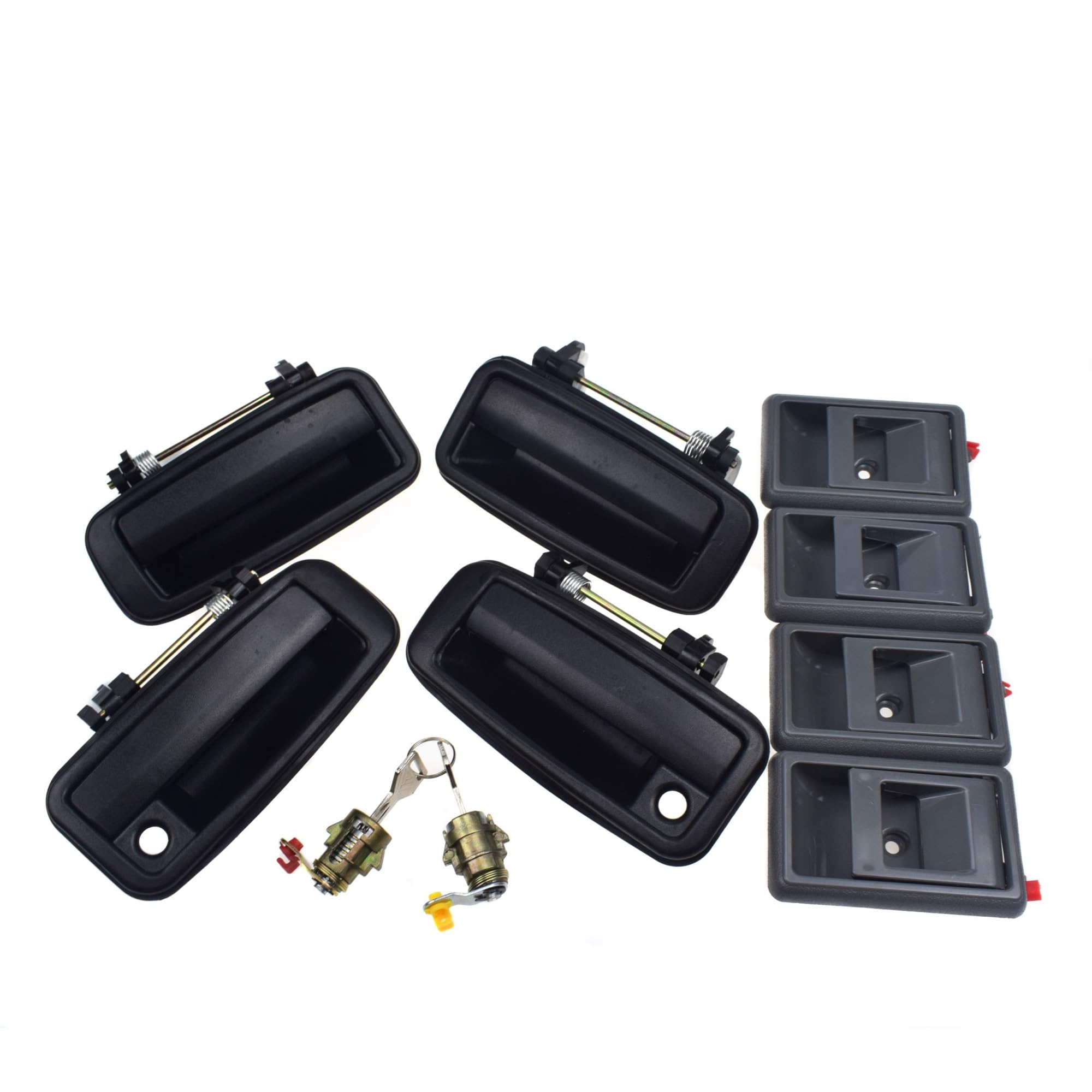 Lzbzhb Kit 005 Car Exterior Outsidedoor Handle For Toyota For Corolla For Geo For Prizm 1988-1992 Outsi Or Insi Door Handle Front Rear Left Right Or With Lock(Kit 005)