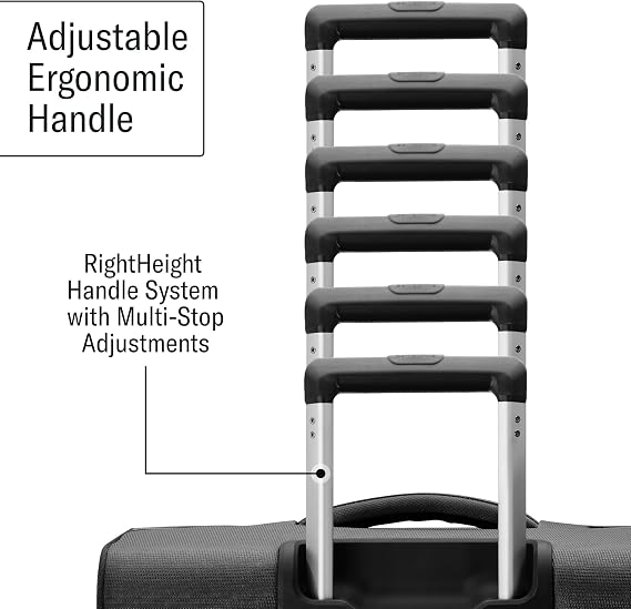 Samsonite UpLIFT Lightweight Medium Checked Softside Luggage with Spinner Wheels - Expandable - Airline-Approved, Polyester Soft Suitcase for Ultra Light Travel - Black