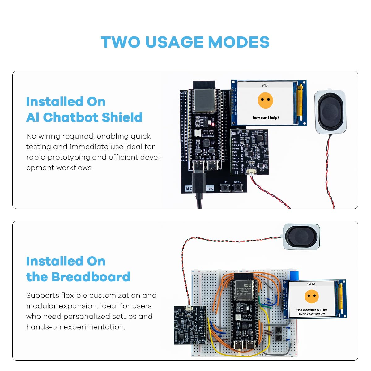 LAFVIN Kit Chatbot AI per ESP32-S3-WROOM con tutorial compatibile con Arduino IDE