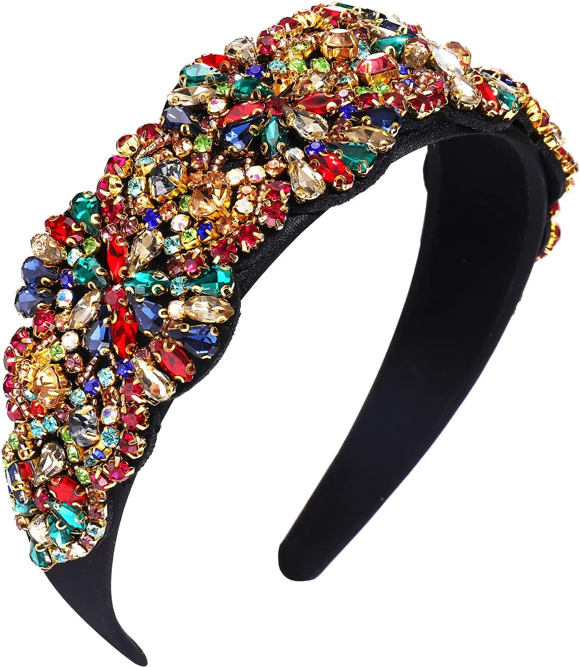 Women's Baroque Crystal Rhinestone Headband - Padded Hairband, Crown Accessory 2 thumbnail image