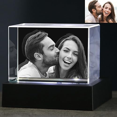 Cristal fotográfico 3D, regalos personalizados para el día de San Valentín para mujeres, esposa, ella, él, mamá, cumpleaños personalizado,
