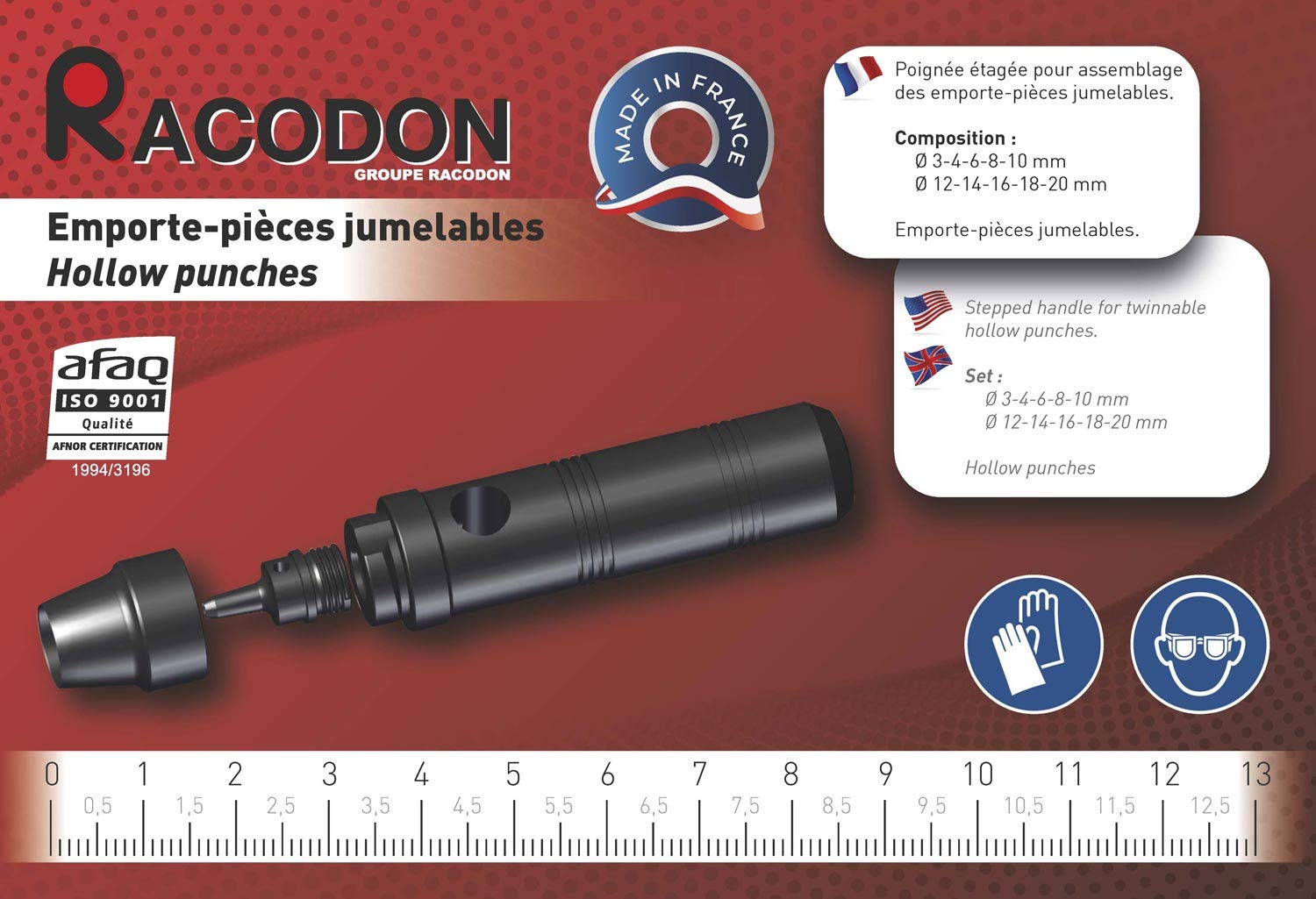 EMPORTE PIECE JUMELABLE DECOUPE JOINTS DE 3-4-6-8-10-12-14-16-18-20