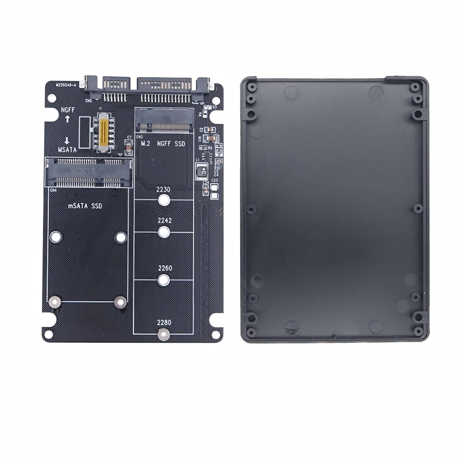 Boîtier adaptateur M.2 mSATA vers SATA récupérer données anciens SSD
