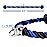 Yes4All Deluxe Tricep Rope Pull Down - 27 and 36-inch Rope Length, Easy to Grip & Non Slip Cable Attachment (Blue/Black - 27inch)