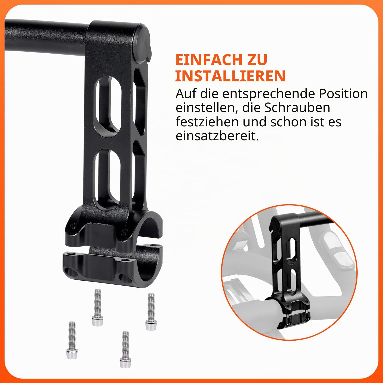 1 Paar Lenkerverlängerung, für Lenkerverlängerungen für Indoor-Übungen, neue Lenkerverlängerungen für Peloton, kompatible Fahrräder, Schwarz