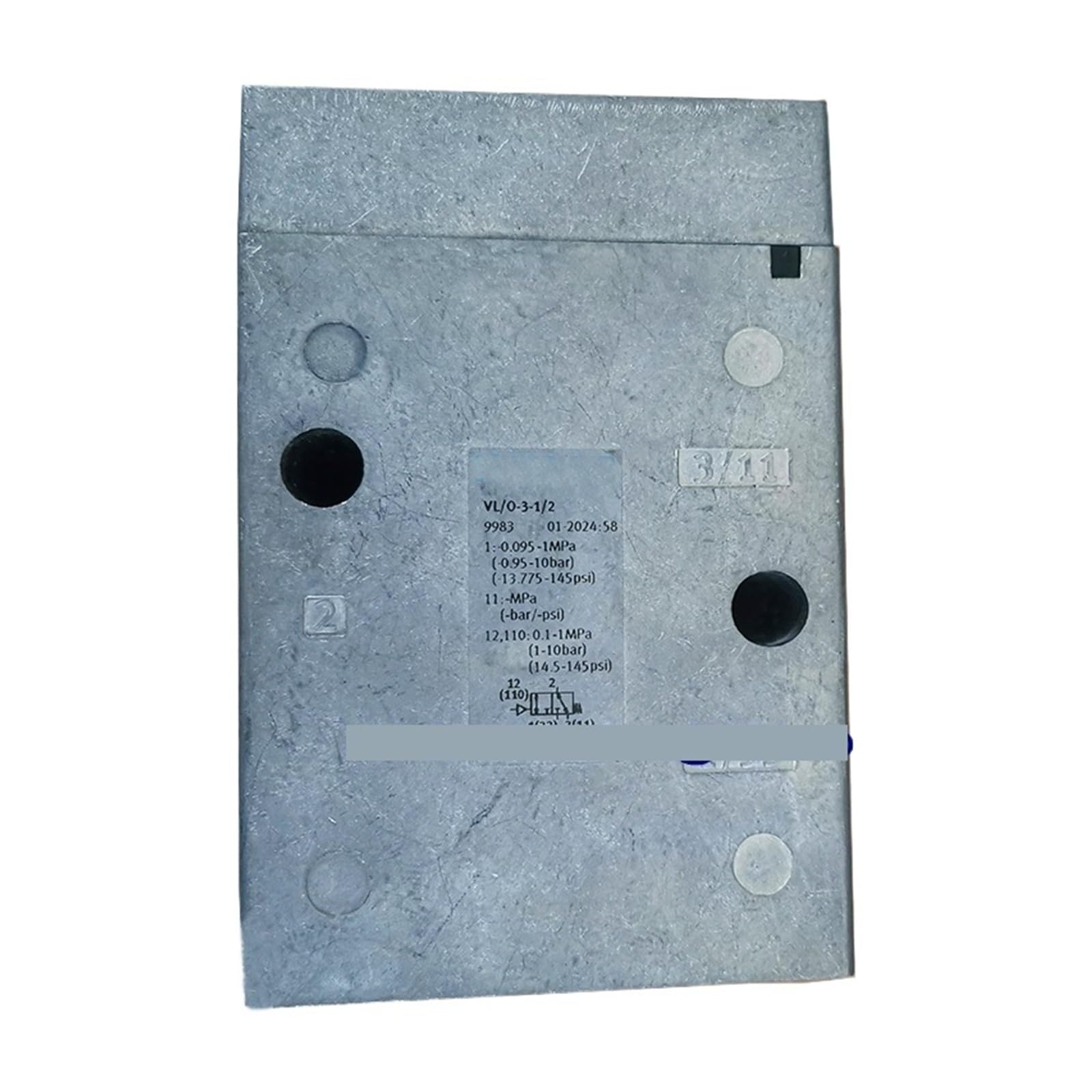 Vanne de régulation pneumatique VL-O-3-1-2 pour l'automatisation d'air