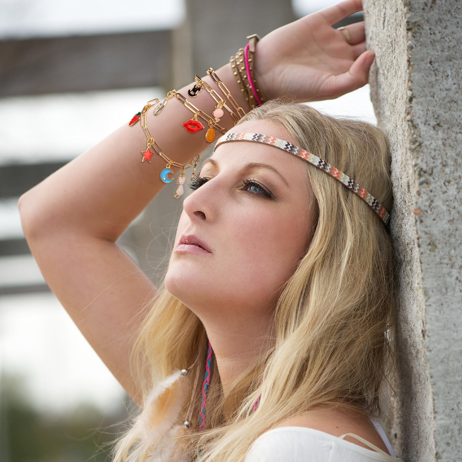 Tondiamo 173 Pieces Bracelet Making Kit for Women Bangle Charm Bracelet Chain Jewelry Making Kit 100 Assorted Charms Pendants 60 Jump Rings Pliers Tools for Crafts Beginner Supplies Gift - Image 7