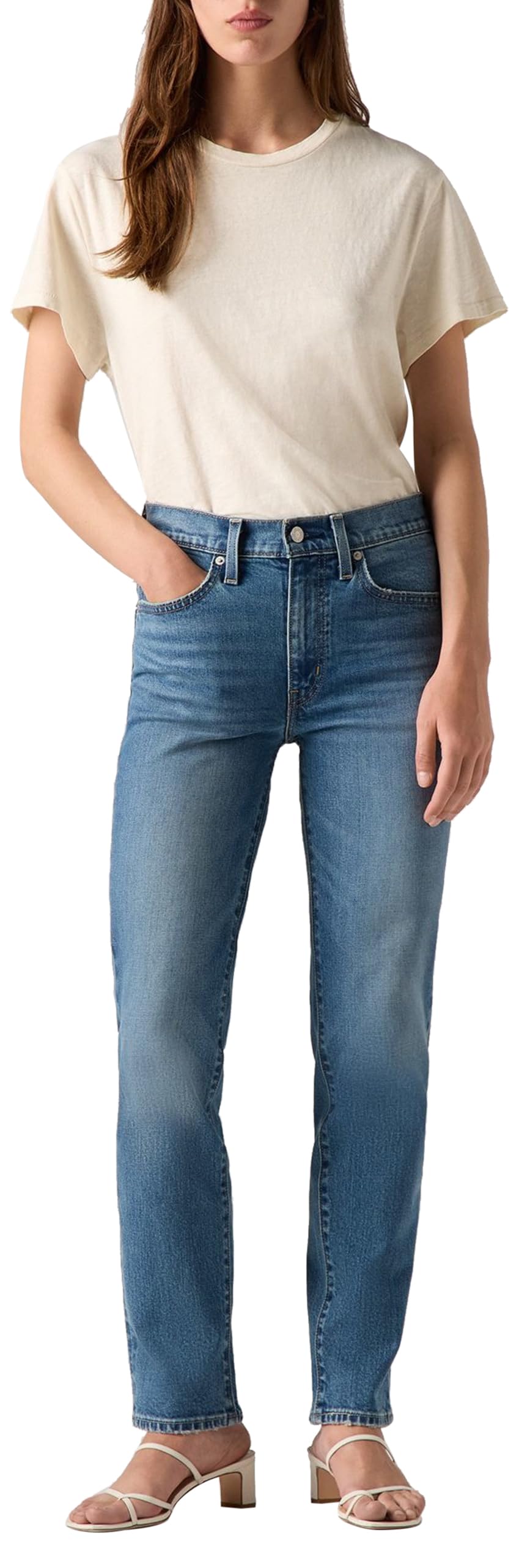 Levi's Women's 724 High Rise Straight Jeans, Kick Start, 29W x 34L