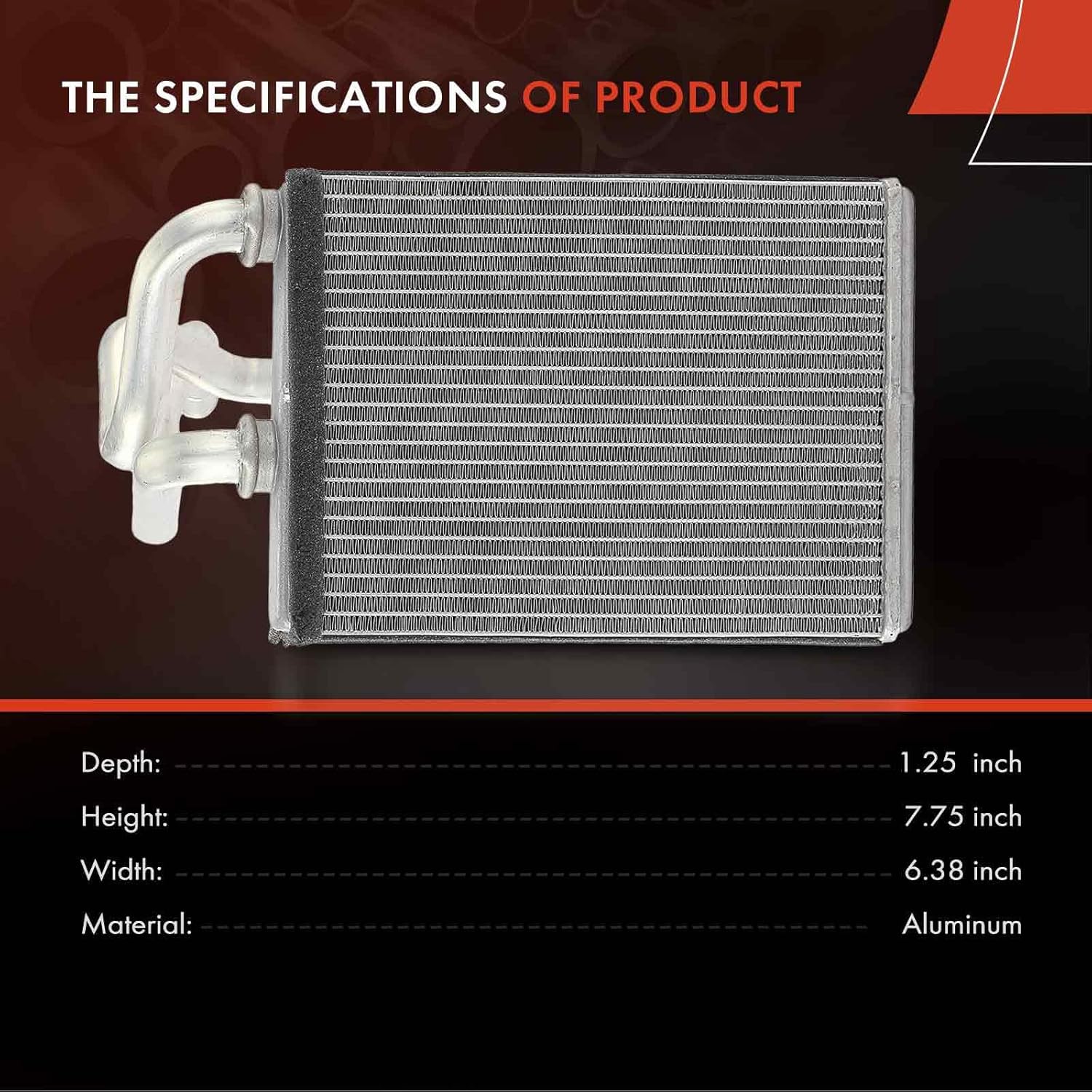 A-Premium HVAC Heater Core Compatible with Infiniti G25 2011-2012, G35 2007-2008, QX50 2014-2017, Q60 2014-2015, G37 2008-2013, QX70 2014-2017, FX35, FX37, FX50, Q40, EX35, EX37 & Nissan GT-R