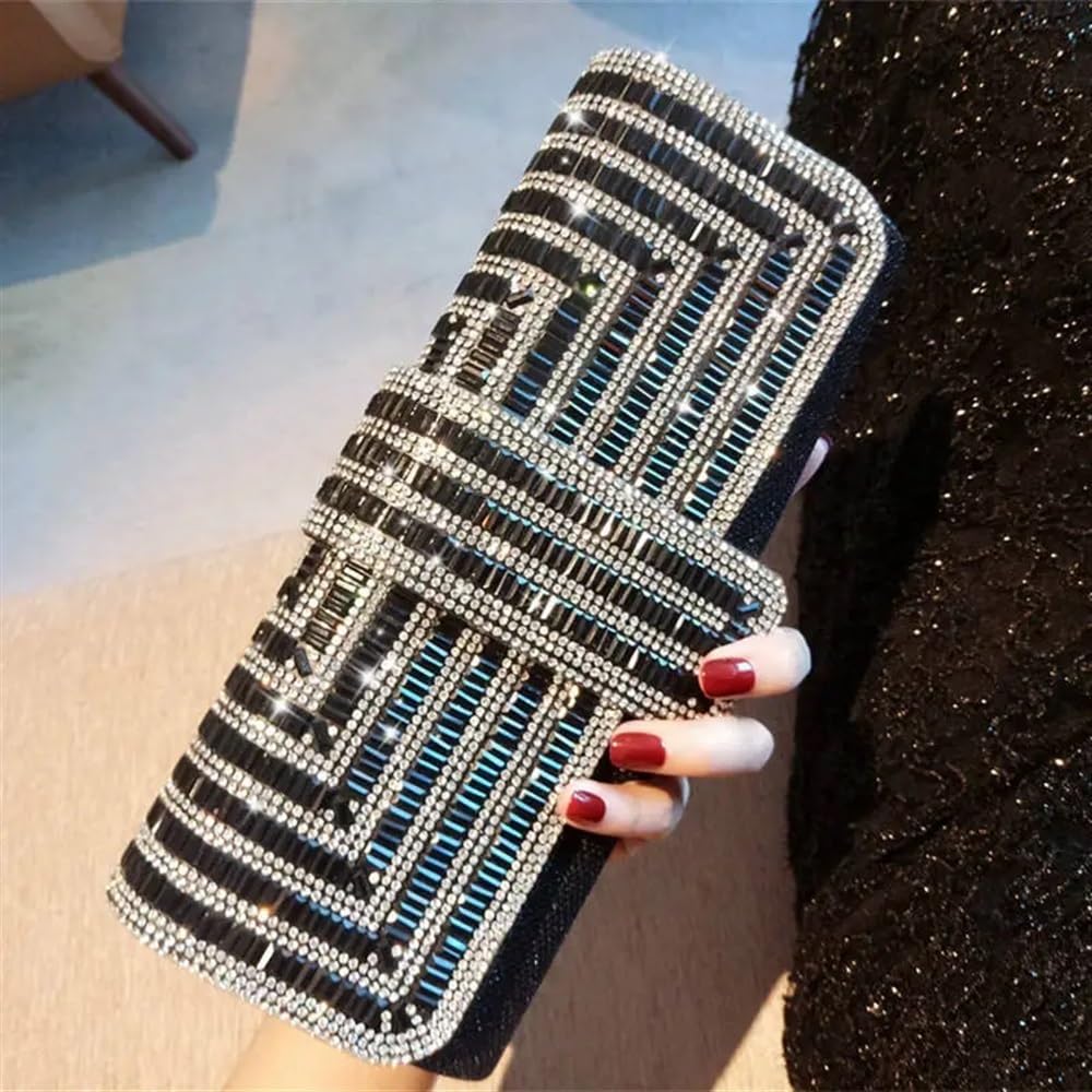 Pochette da sera con catena per ascelle a mano, per feste di nozze, da sera, pochette per matrimonio