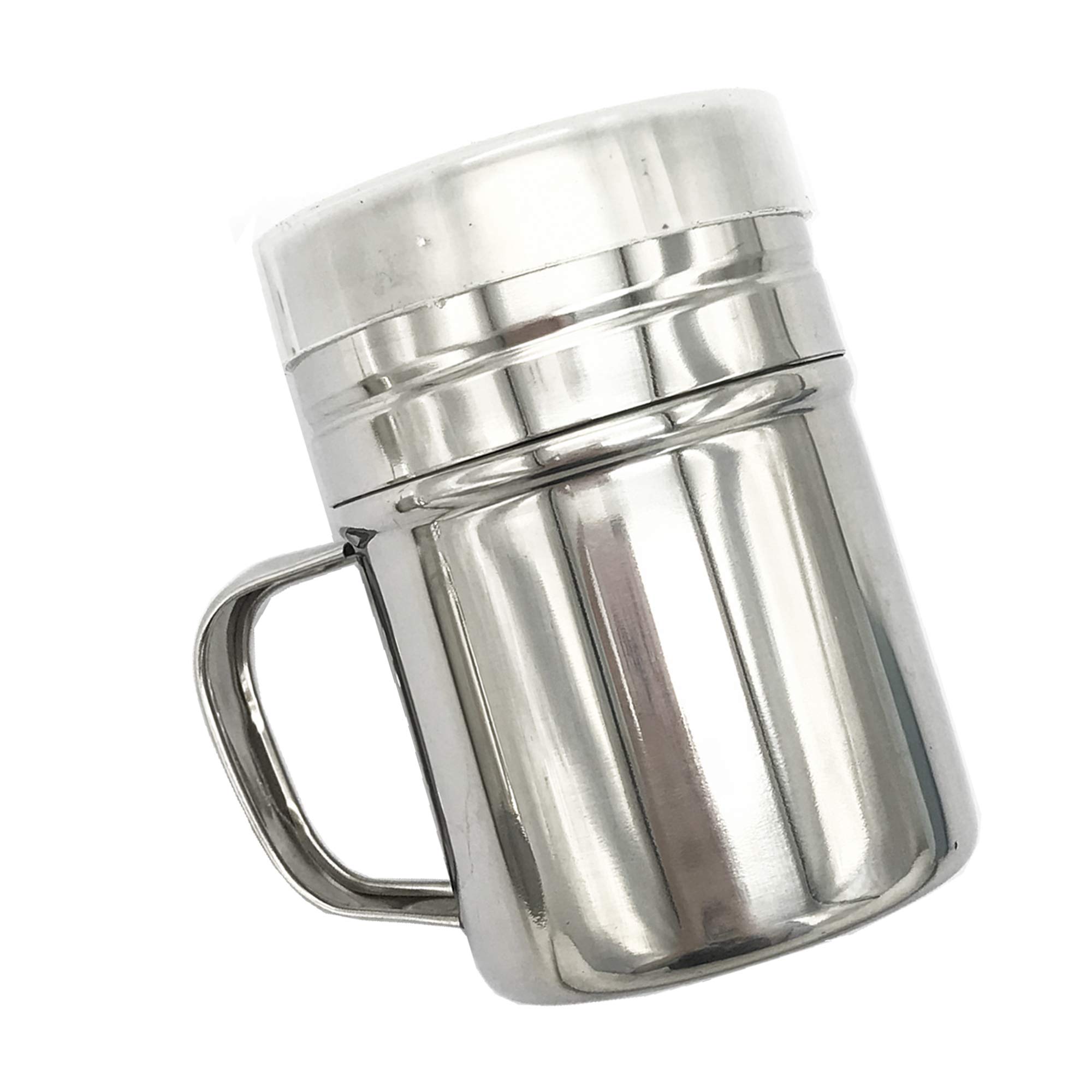 Lot De 2 Shakers à Chocolat, Poudre De Café, Farine De Cacao, Sucre, Tamis à Sucre En Acier Inoxydable Avec Couvercle Pour Pâtisserie, Cuisine, Maison, Restaurant