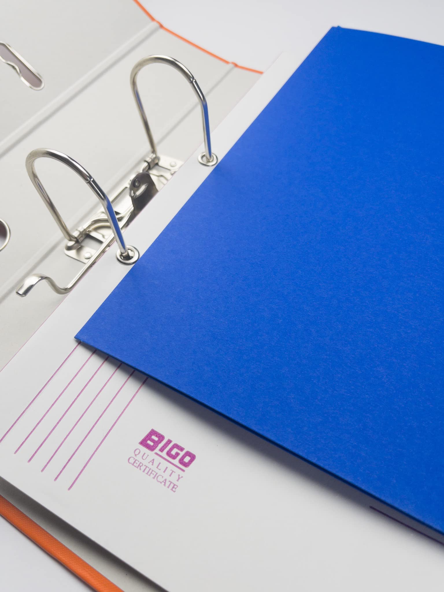 Original BIGO Presentation Folder DIN A4 Cornflower Blue Pack of 10 Versatile Use for Your Offers Exposés - Image 4