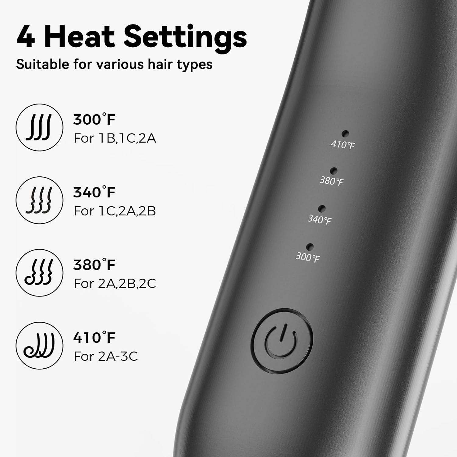 CARESKY® Cordless Curling Iron Brush, Rechargeable Travel Curling Iron with 200 Million Negative Ions, Portable Battery Curling Iron Brush, Cordless Heated Round Hair Curler Brush for Styles,Touch-Up