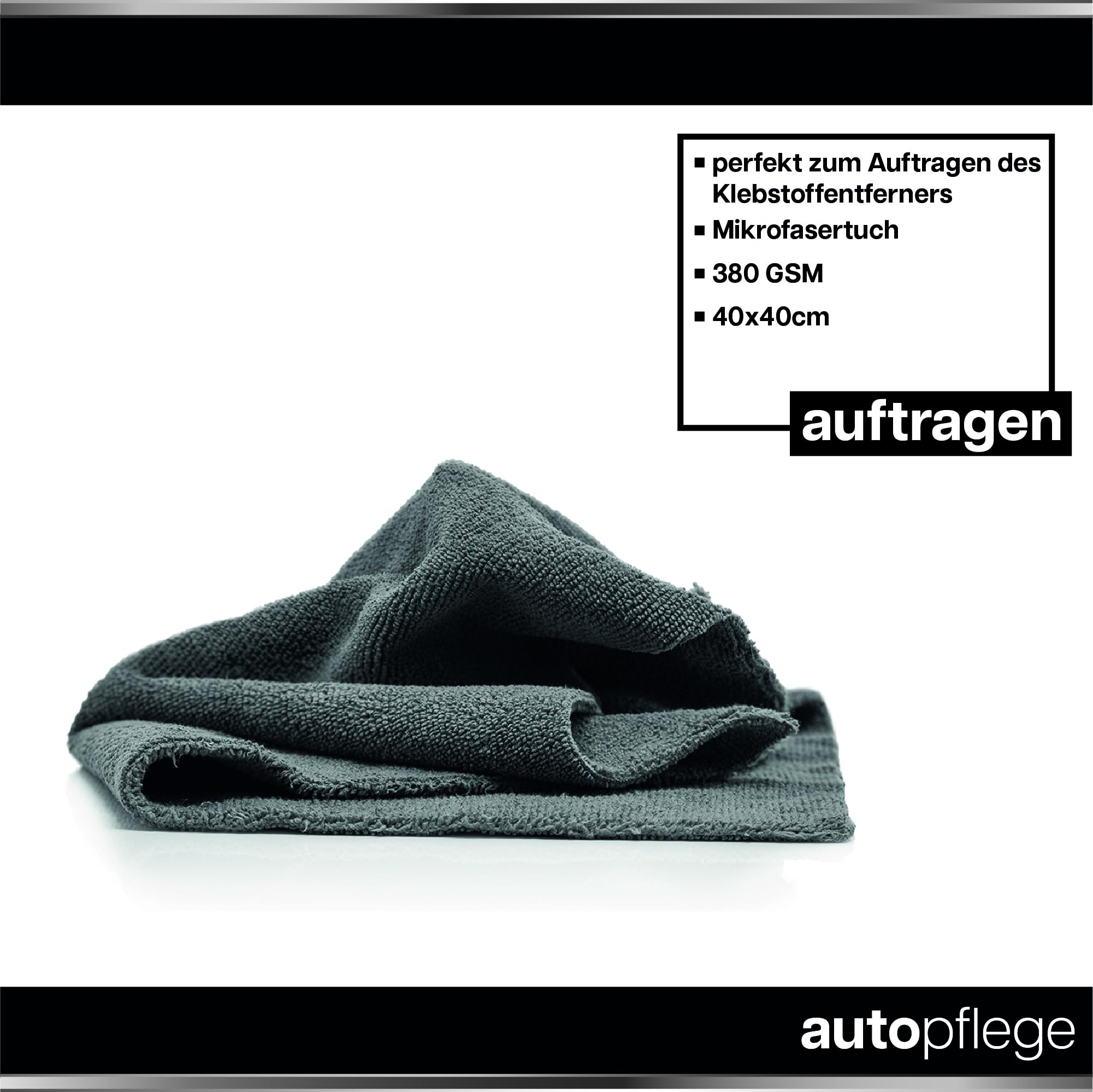 Koch Chemie Eulex Kit de détachant de colle 1 l + tête de pulvérisation + chiffon microfibre + grattoir en plastique Nuke Guys avec 10 lames interchangeables - Élimination efficace des résidus de