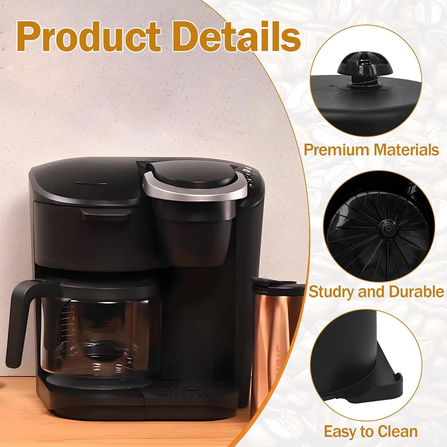 Coffee Brew Basket Fits for K-Duo Essentials Gen 1 Model 5000 Coffee Maker | BPA-Free Dishwasher safe Not fit Gen2 Hot & Iced & K-Duo Plus Models