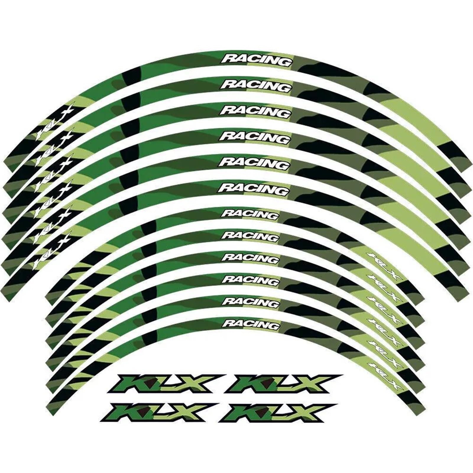 21 "18 Reflective Waterproof Wheel Decal Rim for KLX KLX230 KLX300 KXL-230R KXL 230S Kxl300r 230se