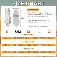 Vista 62 de BEAUTYZOO 6 calcetines para perros para evitar lamer las patas, zapatos antideslizantes para suelos de madera dura en pavimentos calientes, botas