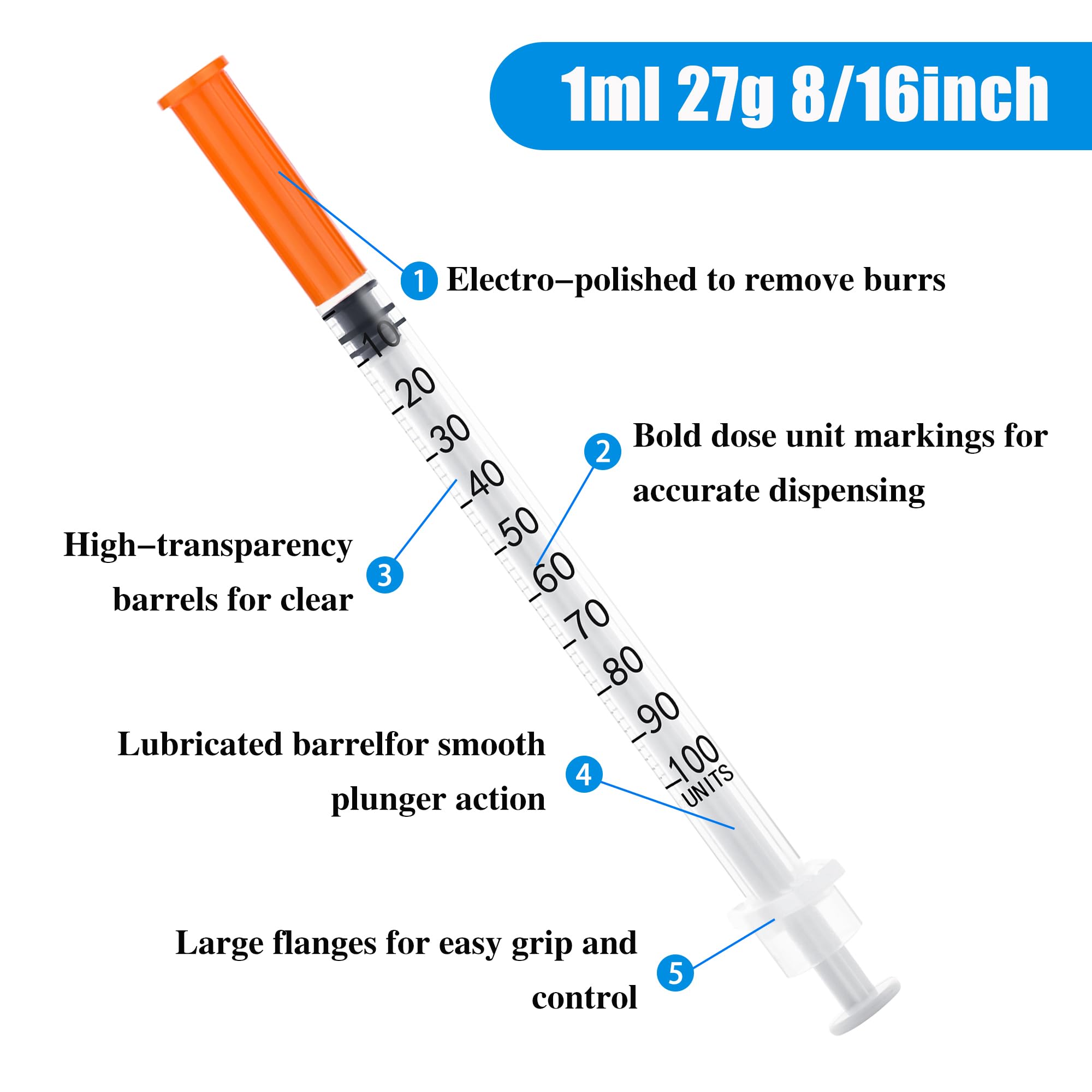 Disposable Lab Jeringas - 20 Pack -2 Disposable Lab Jeringas - 20 Pack -2