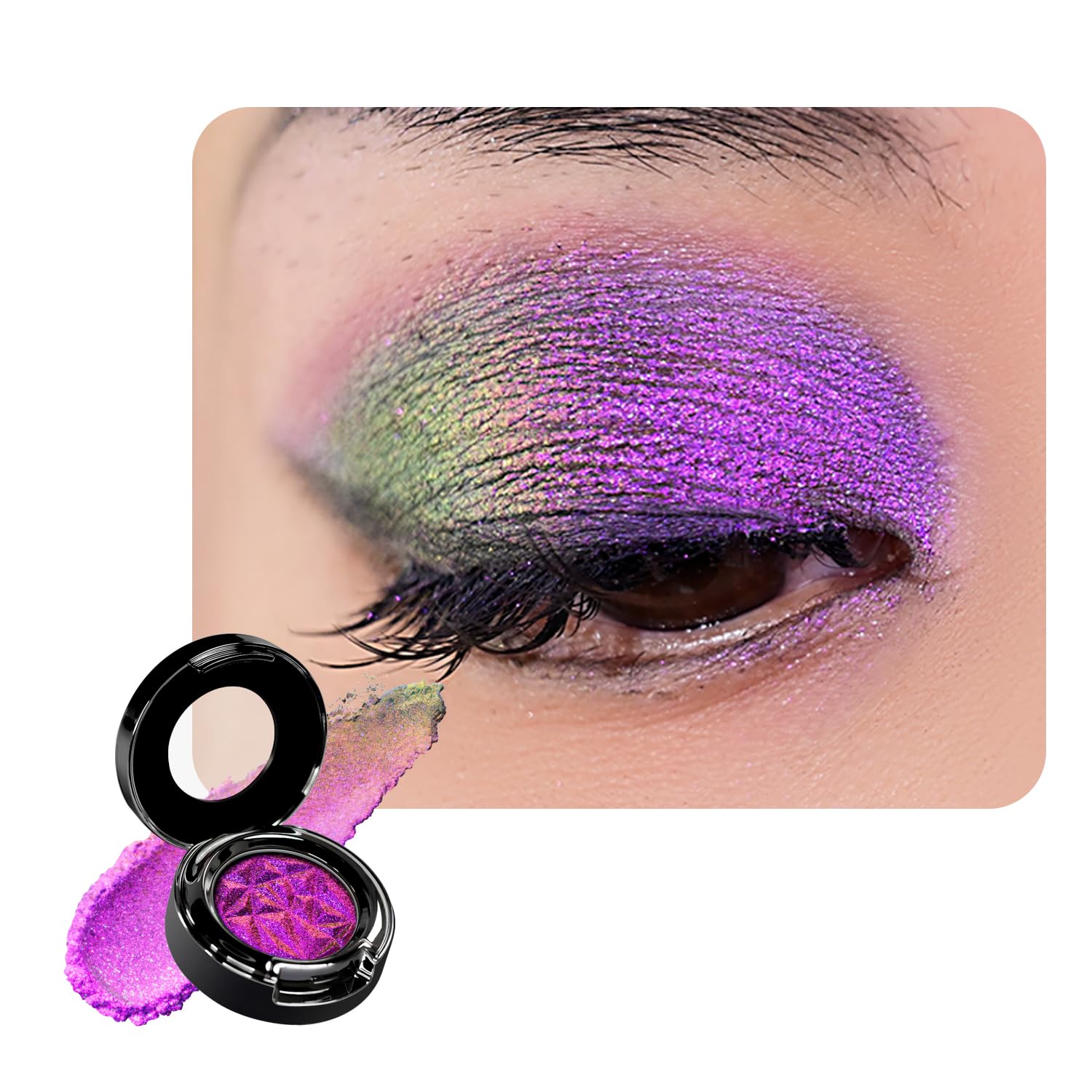 CHARMACY Duochrome Eyeshadow, Insane Shifters Chameleon Eyeshadow, Creates High-Impact, Metallic Eye Looks, 100% Vegan and Cruelty Free (Chameleon-#903, 0.05 Ounce (Pack of 1))