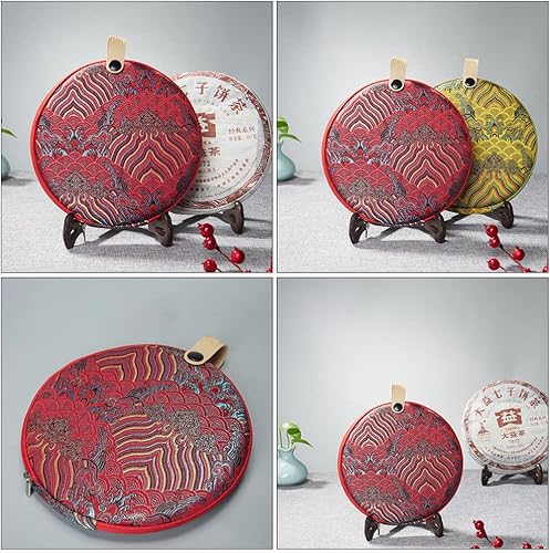 Miniatura 3 de Puerh Tea Cake Fermentado Pu Er Caja de té Caja de regalo de embalaje de té Caja de regalos Caja de té chino Soporte de té para amantes del té,