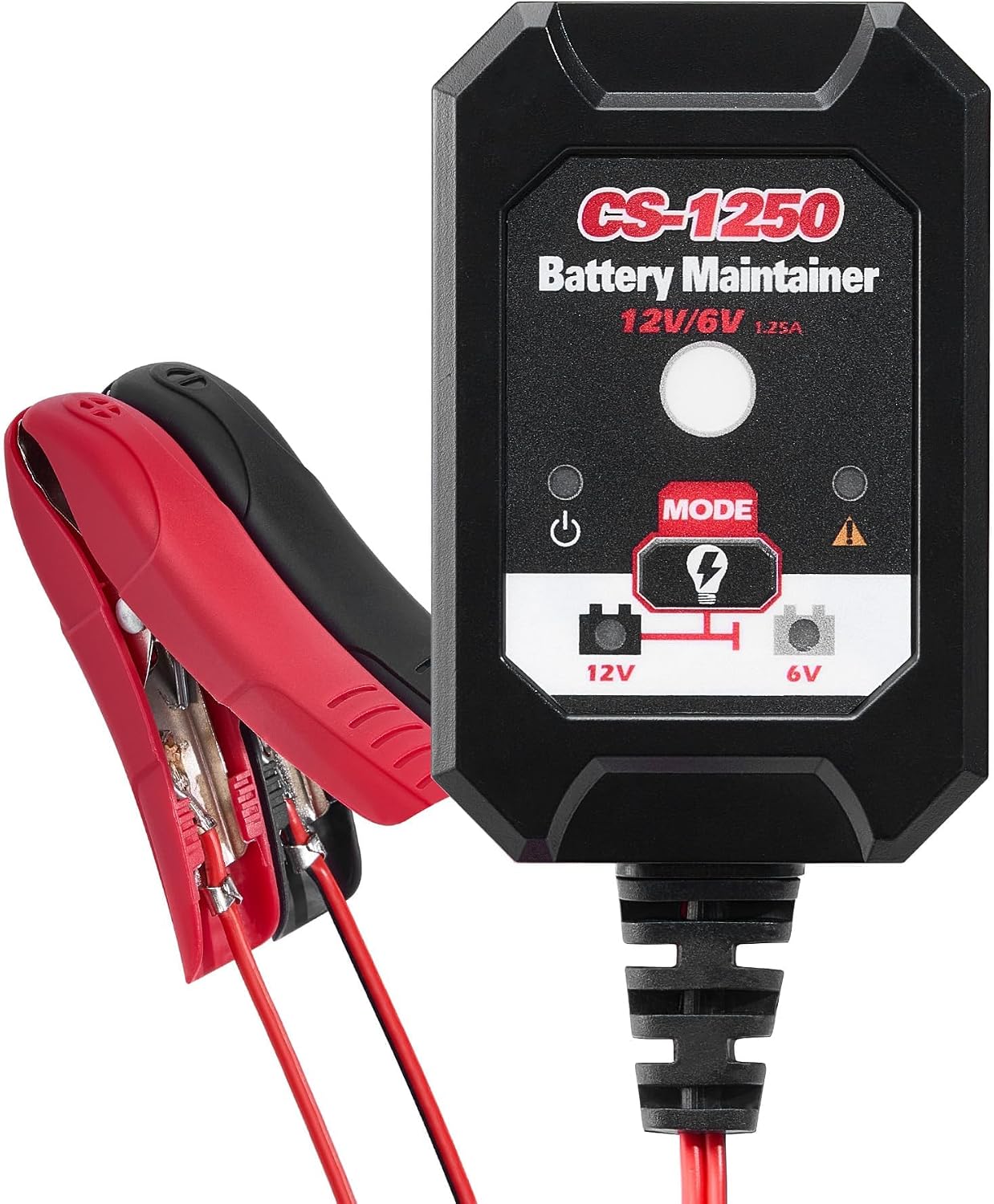 KOOPOOL 1.25A Smart Battery Charger – 6V/12V, Maintainer & Desulfator