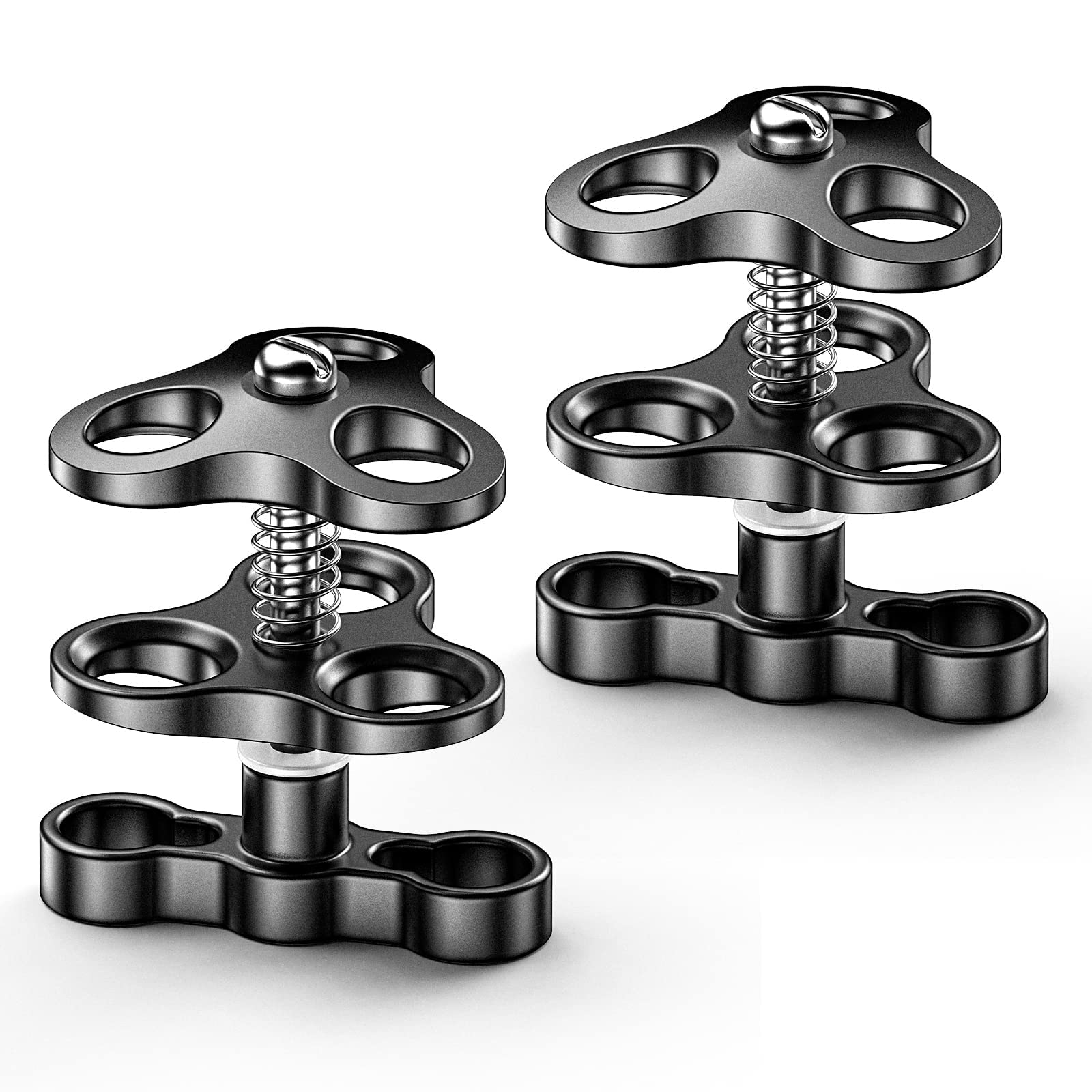 Sea frogsAluminium Alloy Ball Clamp for Underwater Arm System - Black - Compatible with Seafrogs, CamDive, Meikon, Ikelite, TLC, Ultralight, Nauticam and others - None Mounting Type