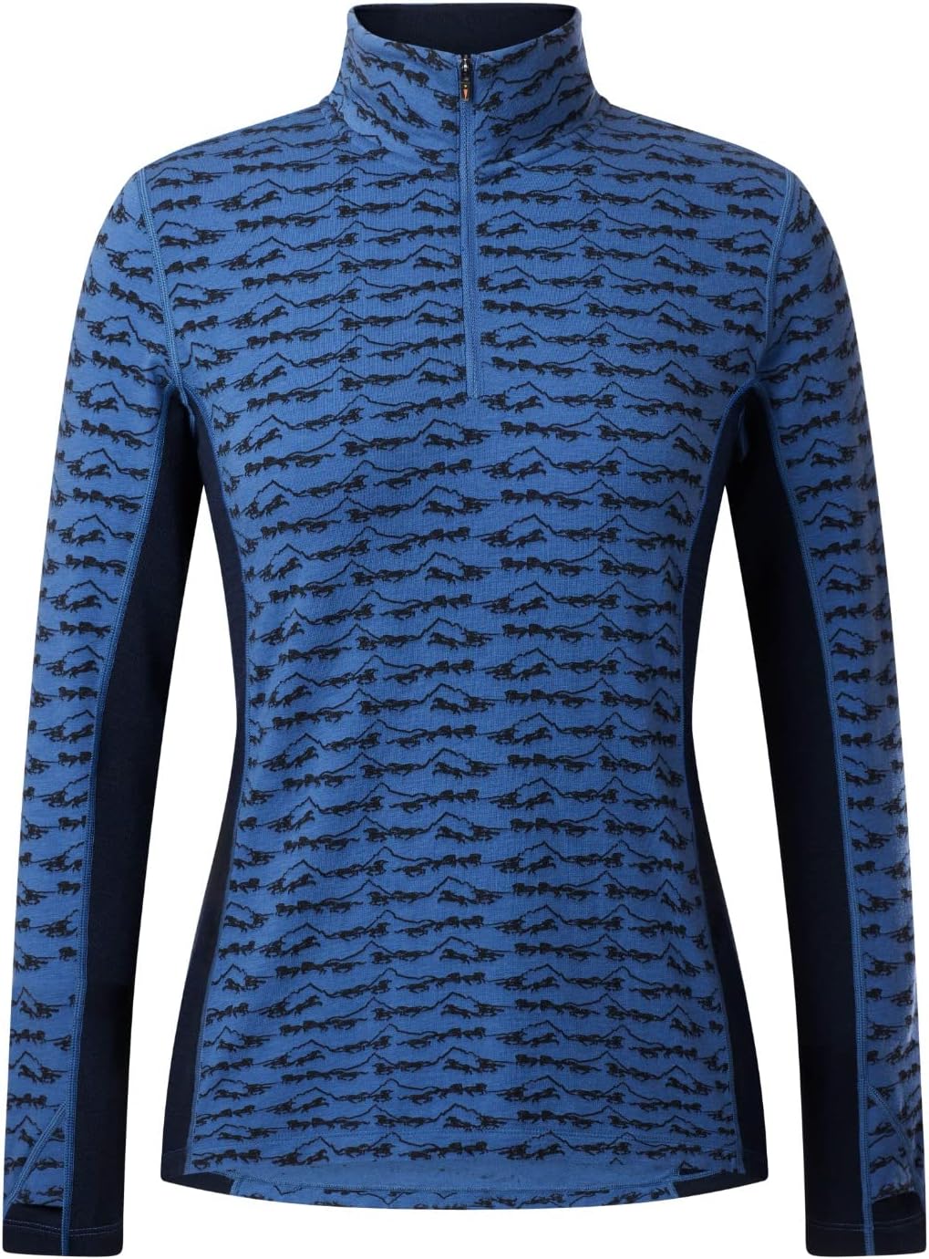 Kerrits Stable Temp Merino Wool Quarter Zip Top - Print