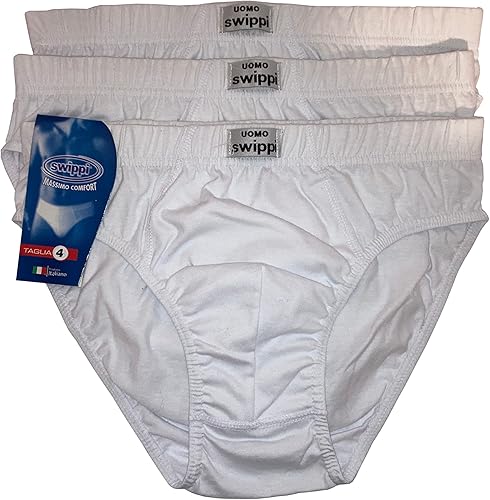 La Perla Shop Slip Uomo Puro Cotone | Confezione 6 Pezzi | Brand SWIPPI  Prodotto in Italia| Mutanda Uomo (7-XXL, 6 Pezzi Bianco) : Amazon.it: Moda