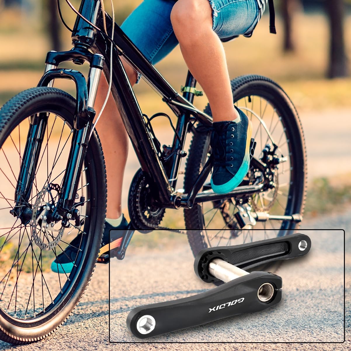 FFYUTING 110/127/140/150/155/160 mm Vélo Pliant Creux Pédalier Intégré