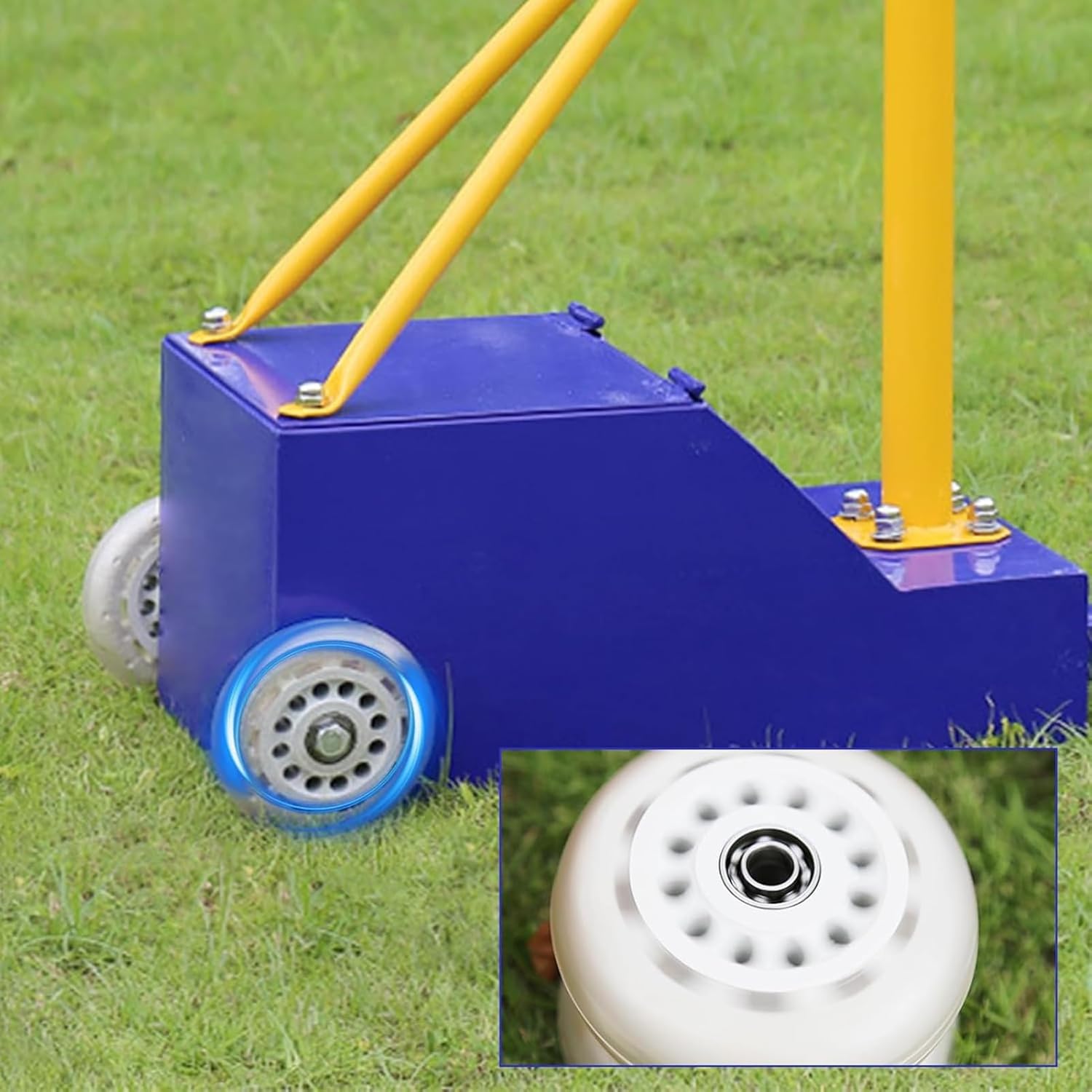 Volleyball net Steel Volleyball/Badminton Fillable Stand with Wheels Indoor & Outdoor Use Family Outdoor Games (One Color Style3)