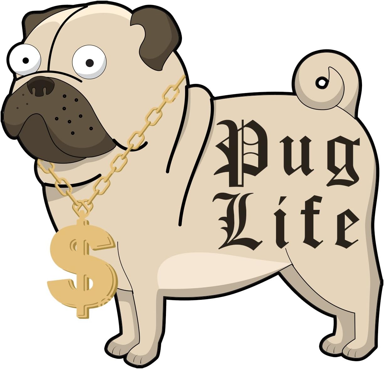 pug gold chain