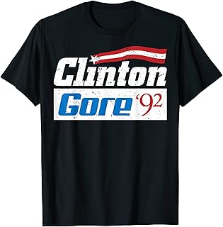 Clinton Gore '92 Democratic Political party T-Shirt