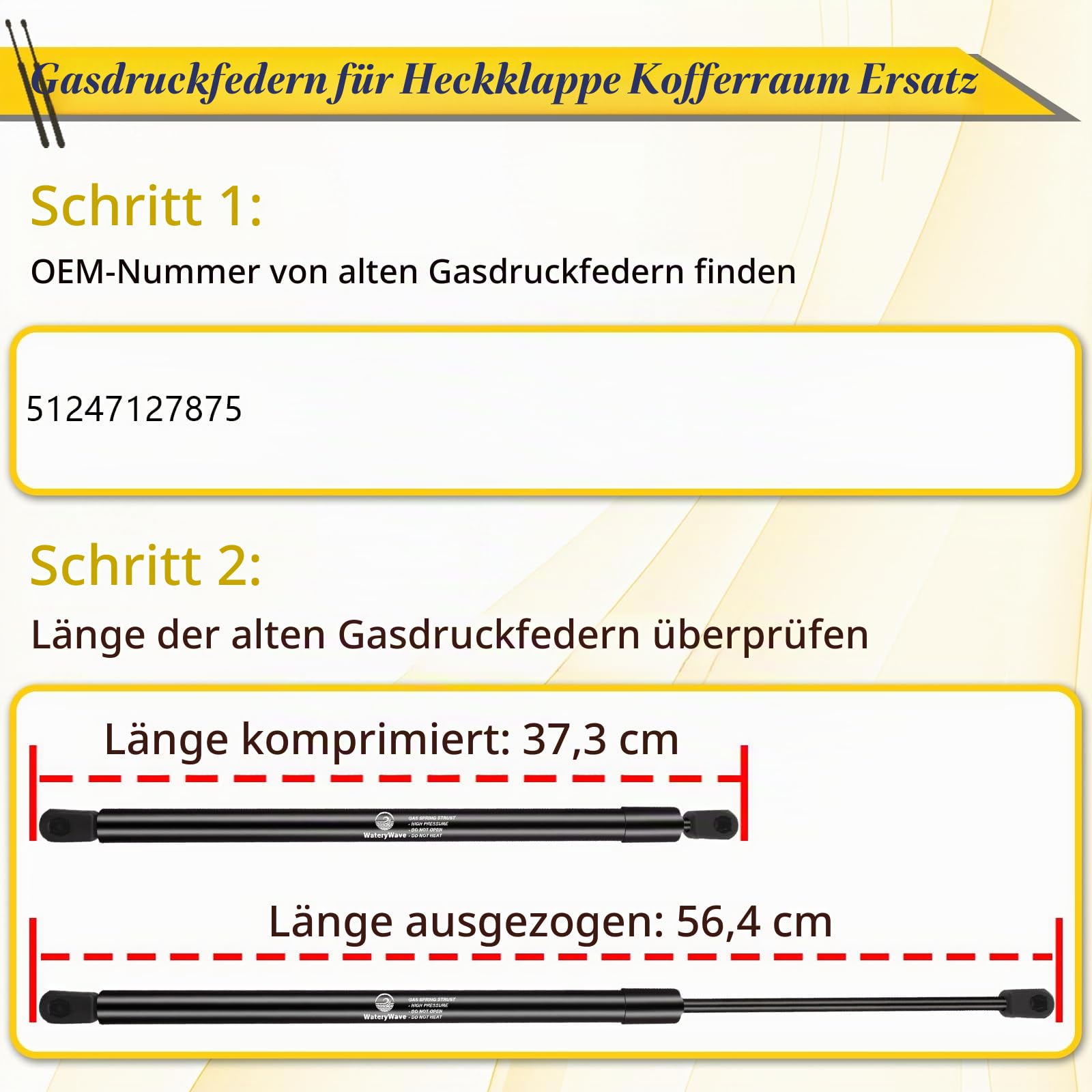2X Heckklappendämpfer für BMW 3 Series E91 Touring 2004-2013