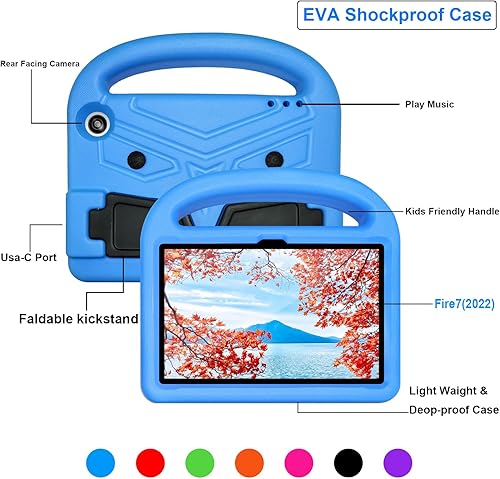 Miniatura 6 de UGOcase Funda infantil de 7 pulgadas para Samsung Galaxy Tab A 7.0 SM-T280T285 y Tab 4 7.0 SM-T230T231T235 y Tab 3 7.0 SM-T210T215P3200 y Tab ETab 3
