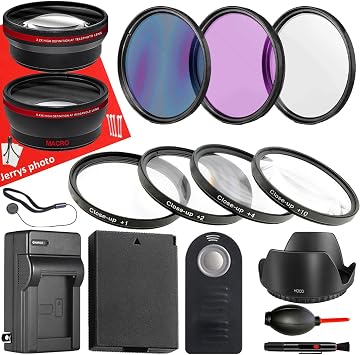 67mm Accessory Bundle for Canon EOS RP + Wide Angle and Telephoto Lens + Battery + Battery Charger + Filters + More 17pc Bundle