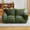Folding Sofa Bed Convertible Sofa Bed with Armrest Foldable Sleeper Sofa with Back Support Portable Fold Out Chair Bed Comfy Floor Lounge for Living Room Bedroom Futon Sofa Bed Dark Grey