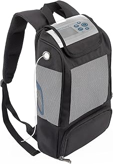 Portable Oxygen Concentrators Backpack,Travel Carrying Bag for Portable Oxygen Concentrators with Mesh Panels For Breathability,Compatible For Inogen Oxygo Caire Units,Perfect for on-the-go (Black)