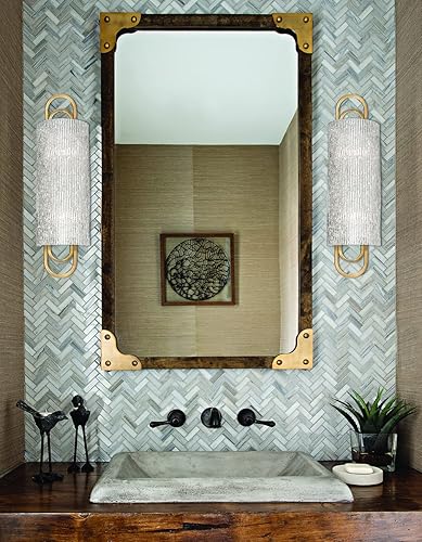 Miniatura 6 de Hudson Valley Lighting 5843-PN Buckley - Tocador de baño con 3 luces, 25 pulgadas de ancho por 5 pulgadas de alto, color acabado níquel pulido