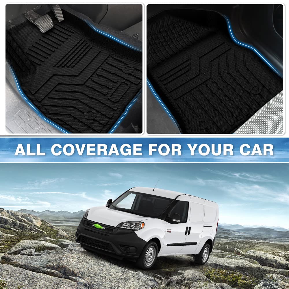 Mixsuper Front Floor Mats Compatible with 20152022 Ram ProMaster City