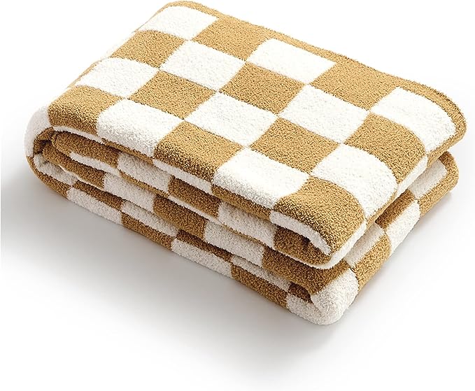 YIRUIO Gooi dekens dambord raster schaakbord gingham warmer comfort