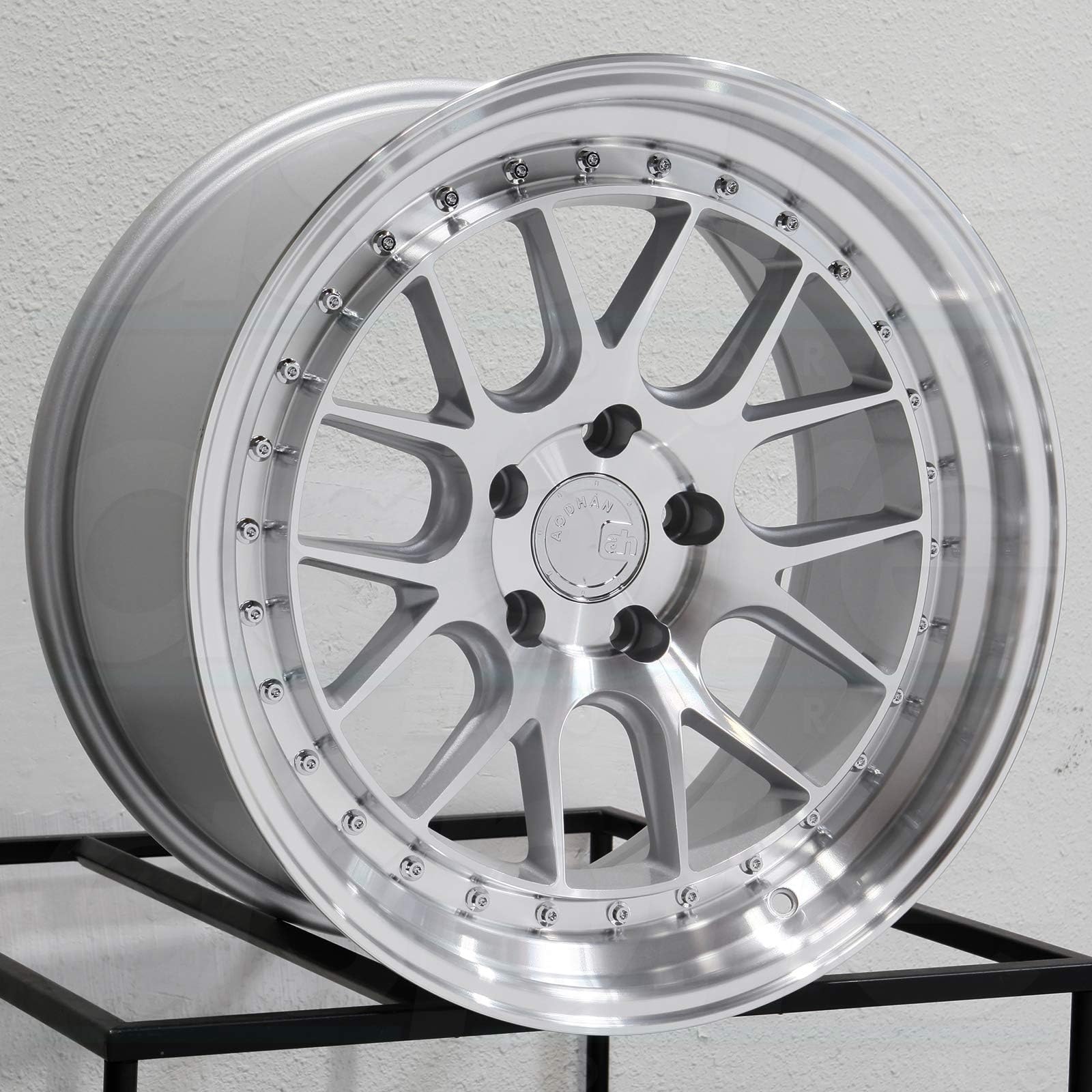 19x11 Aodhan DS06 DS6 5x114.3 15 Silver Machined Wheel Rim
