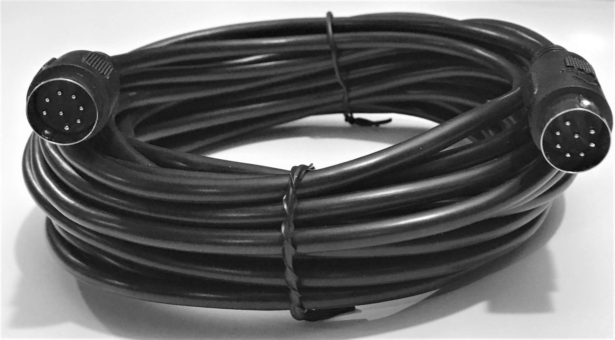 25 Foot 8 Pin Din Compatible with Peavey Sanpera Footswitch Cable