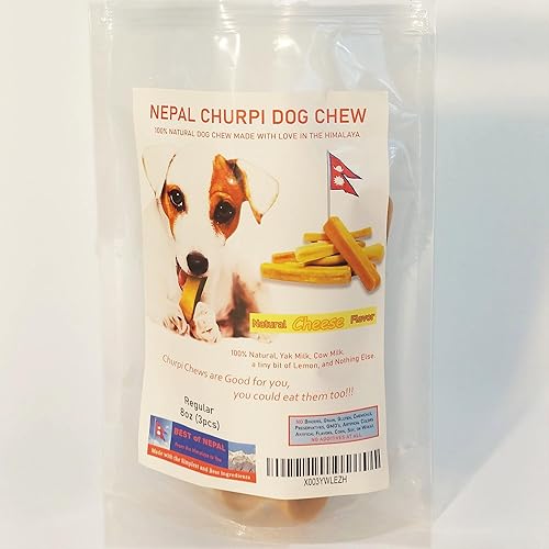 Miniatura 2 de Nepal Churpi - Masticable para perros, 100% natural de queso de yak del Himalaya, de larga duración, saludable, alto en proteínas, sin gluten, bajo