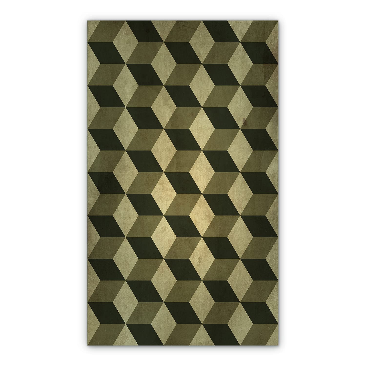 Tapis en vinyle PVC de cuisine et salle de bain BirdsEcho 150x198cm imitation linoléum 3D
