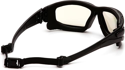 Vista 4 de PYRAMEX I-Force Sporty Dual Pane Anti-Fog Goggle, Black Frame/Clear Anti-Fog Lens Lente antivaho espejo E/S / marco negro